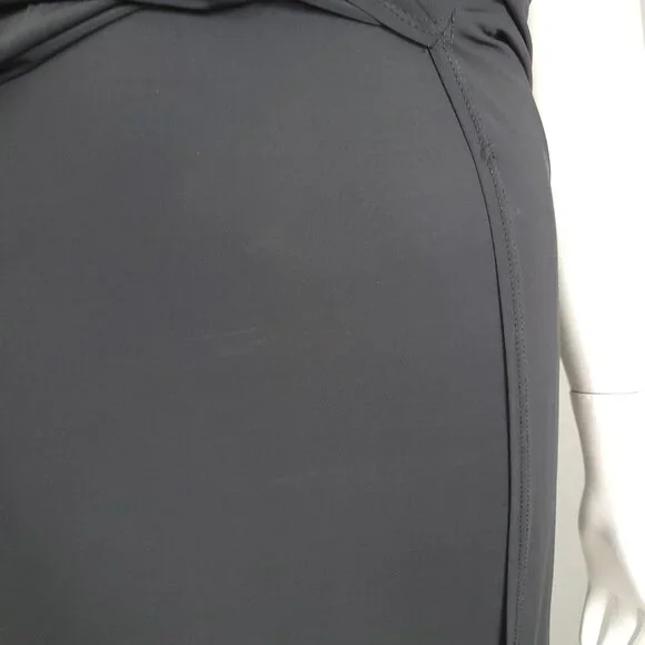 HELMUT LANG Faint Dress Size P Black High Slit Jersey Cutouts Sleeveless *READ* - Picture 12 of 14